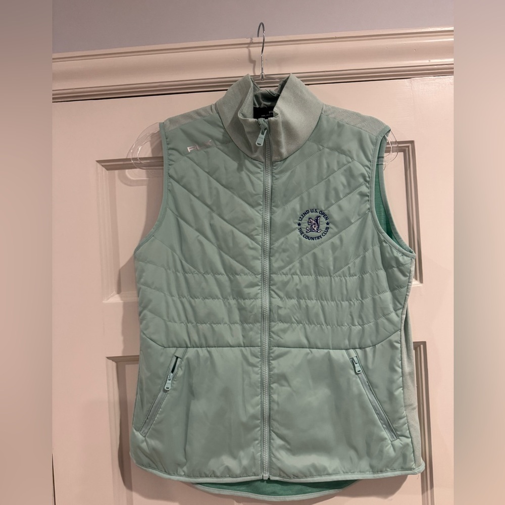 RLX Ralph Lauren US Open Mint Quilted Vest